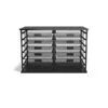 TRU RED™ 12-Compartment Wire Mesh File Organizer, Matte Black (TR57535) -Fellowe Desk Shop s1191717 s7