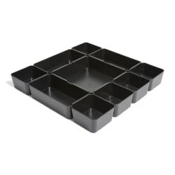 TRU RED™ 10-Compartment Plastic Drawer Organizer, Black (TR58205) 6 TRU RED™ 10-Compartment Plastic Drawer Organizer, Black (TR58205) -Fellowe Desk Shop s1203724 s7