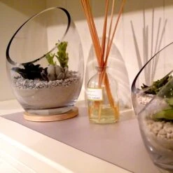 Cleartex Hometex® Biosafe Plastic Desk Pad, 60" X 24", Fresh Mist (FRHMSP15060EV)