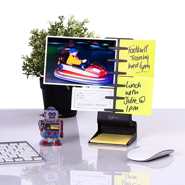 Note Tower Mini Plastic Note Holder, Black (NTR350-1) 7 Note Tower Mini Plastic Note Holder, Black (NTR350-1) - Image 5