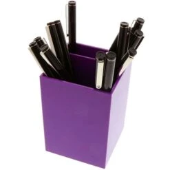 JAM Paper® Plastic Pen Holder, Purple, Desktop Pencil Cup, Sold Individually (341pu) -Fellowe Desk Shop sp11853270 s7