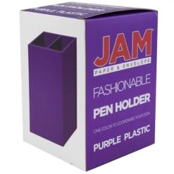 JAM Paper® Plastic Pen Holder, Purple, Desktop Pencil Cup, Sold Individually (341pu) -Fellowe Desk Shop sp11853271 s7