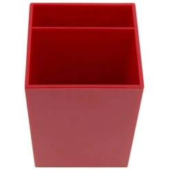 JAM Paper® Plastic Pen Holder, Red, Desktop Pencil Cup, Sold Individually (341re) -Fellowe Desk Shop sp11853274 s7