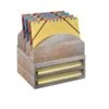 Bindertek Stacking Wood Desk Organizers Step Up File & 2 Tray Kit (WK2-DR) -Fellowe Desk Shop sp12417762 s7