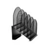 AdirOffice 5-Compartment Steel Mesh File Organizer, Black (634-01-BLK) -Fellowe Desk Shop sp126585946 s7