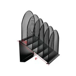 AdirOffice 5-Compartment Steel Mesh File Organizer, Black (634-01-BLK) 11 AdirOffice 5-Compartment Steel Mesh File Organizer, Black (634-01-BLK) -Fellowe Desk Shop sp126585961 s7