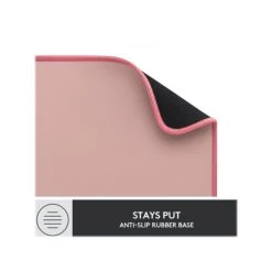 Logitech Studio Series Polyester Desk Mat, 27.5" X 11.8", Dark Rose (956-000048) -Fellowe Desk Shop sp143680842 s7