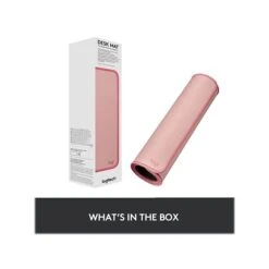 Logitech Studio Series Polyester Desk Mat, 27.5" X 11.8", Dark Rose (956-000048) -Fellowe Desk Shop sp143680843 s7