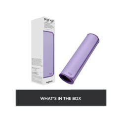 Logitech Studio Series Polyester Desk Mat, 27.5" X 11.8", Lavender (956-000036) -Fellowe Desk Shop sp144382115 s7