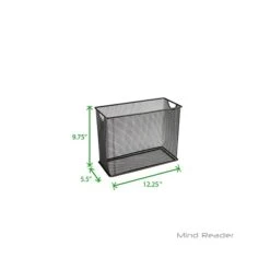 Mind Reader Mesh Table Top File Basket, Black (FILEBASK-BLK) -Fellowe Desk Shop sp15492068 s7