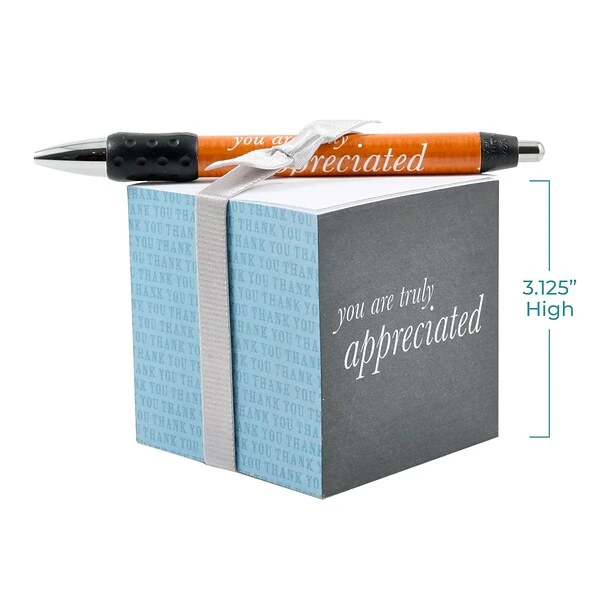 Baudville® Sticky Note Cube W/ Pen Set, You Are Truly Appreciated 5 Baudville® Sticky Note Cube W/ Pen Set, You Are Truly Appreciated - Image 3