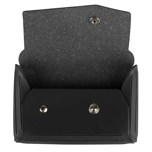 JAM Paper® Italian Leather Business Card Holder Case With Angular Flap, Black, Sold Individually (2233317460) 4 JAM Paper® Italian Leather Business Card Holder Case With Angular Flap, Black, Sold Individually (2233317460) - Image 2