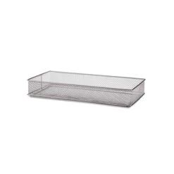 Design Ideas Mesh DrawerStore Organizer, 6" X 12", Silver (120959)