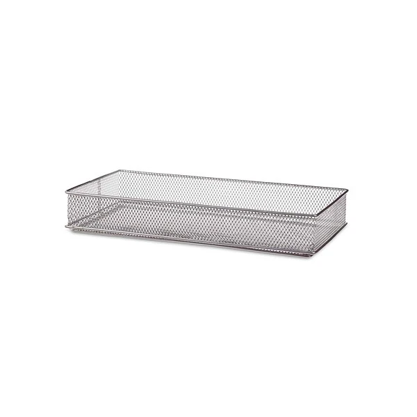 Design Ideas Mesh DrawerStore Organizer, 6" X 12", Silver (120959) 2 Design Ideas Mesh DrawerStore Organizer, 6" X 12", Silver (120959)