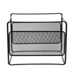 Mind Reader Metal Mesh Hanging Folder File Organizer, Black (BOXFILE-BLK) -Fellowe Desk Shop sp21764736 s7