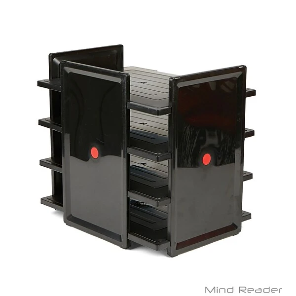 Mind Reader Front Loading Letter Tray, Letter Size, Black Plastic (FLEXT4-BLK) 6 Mind Reader Front Loading Letter Tray, Letter Size, Black Plastic (FLEXT4-BLK) - Image 4