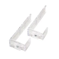 Deflect-O® Brackets For Hanging Most Wall-Mount Pockets, Clear
