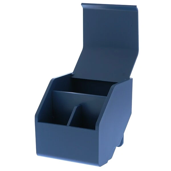 Bostitch Konnect™ Plastic Short Storage Bin, Removable Lid & Dividers, 3.4" W, Blue (KT-CUP-BLUE) 3 Bostitch Konnect™ Plastic Short Storage Bin, Removable Lid & Dividers, 3.4" W, Blue (KT-CUP-BLUE)