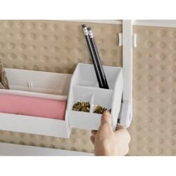 Bostitch Konnect™ Plastic Short Storage Bin, Removable Lid & Dividers, 3.4", White (KT-CUP-WHITE) 7 Bostitch Konnect™ Plastic Short Storage Bin, Removable Lid & Dividers, 3.4", White (KT-CUP-WHITE) -Fellowe Desk Shop sp31535033 s7