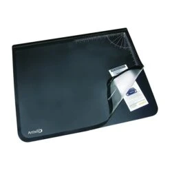 Artistic Logo Pad Anti-Slip Rubber Desk Pad, 31" X 20", Black (41200)