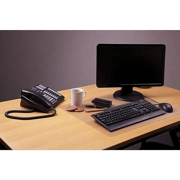 Desktex Plastic Desk Pad, 22" X 17", Clear (FPDE1722RA) 4 Desktex Plastic Desk Pad, 22" X 17", Clear (FPDE1722RA) - Image 2