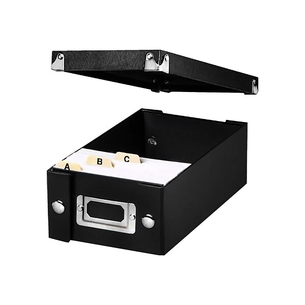 Ideastream Snap-N-Store Index Card File Box, Black, 1100 Card Capacity (SNS01577) 4 Ideastream Snap-N-Store Index Card File Box, Black, 1100 Card Capacity (SNS01577) - Image 2