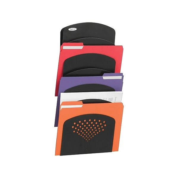 Safco 7-Pocket Steel Wall File, Letter/Legal Size, Black (3185BL) 3 Safco 7-Pocket Steel Wall File, Letter/Legal Size, Black (3185BL)