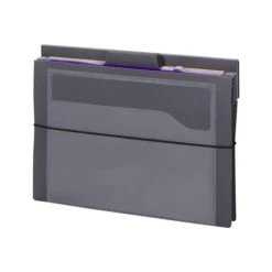 Smead 6 Pocket Cascading Poly Letter Size Wall Organizer, Gray/Bright Pockets (92060) -Fellowe Desk Shop sp44487801 s7