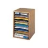 Safco Stackable Wood File Organizer, Oak (9419MO) -Fellowe Desk Shop sp44844547 s7