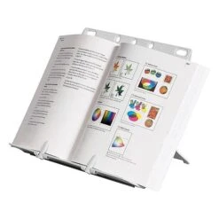 Fellowes BookLift Plastic Document Stand With Lip, Platinum (21100) -Fellowe Desk Shop sp45444906 s7