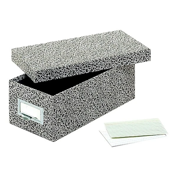 Globe-Weis Index Card File Box, Black Agate, 1000 Card Capacity (GLW 93 BLA) 4 Globe-Weis Index Card File Box, Black Agate, 1000 Card Capacity (GLW 93 BLA) - Image 2
