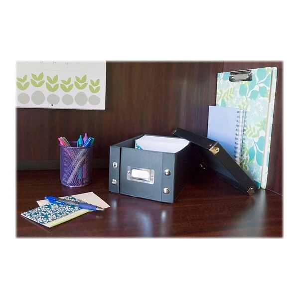 IdeaStream Snap-N-Store Index Card File Box, Black, 1100 Card Capacity (SNS01647) 5 IdeaStream Snap-N-Store Index Card File Box, Black, 1100 Card Capacity (SNS01647) - Image 3