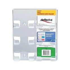 Deflect-O Wall Mounted Card Holders, Clear (70601) -Fellowe Desk Shop sp46039179 s7