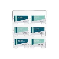 Deflect-O Wall Mounted Card Holders, Clear (70601) -Fellowe Desk Shop sp46039180 s7
