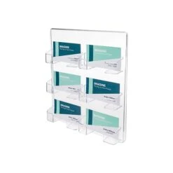Deflect-O Wall Mounted Card Holders, Clear (70601) -Fellowe Desk Shop sp46039181 s7
