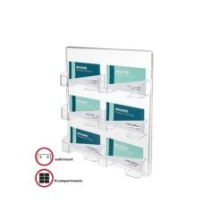 Deflect-O Wall Mounted Card Holders, Clear (70601) -Fellowe Desk Shop sp46039182 s7
