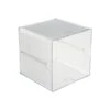Deflect-O Cube 1 Compartment Stackable Plastic Compartment Storage, Clear (350401) -Fellowe Desk Shop sp46777824 s7