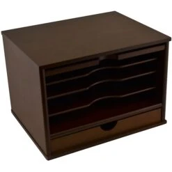 Victor Heritage Wood Desktop Organizer -Fellowe Desk Shop sp49438580 s7