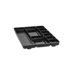 Rubbermaid Regeneration 9 Compartment Plastic Accessory Tray, Black (45706)