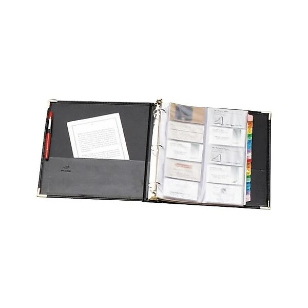 Cardinal Business Collection Business Card Binder, Black, 200 Card Capacity (CRD 65361 C20) 3 Cardinal Business Collection Business Card Binder, Black, 200 Card Capacity (CRD 65361 C20)
