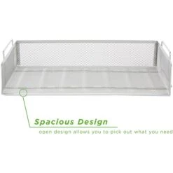 Mind Reader Stackable Side Loading Letter Tray, Silver Metal Mesh, 2/Pack (DSTACK2-SIL) 12 Mind Reader Stackable Side Loading Letter Tray, Silver Metal Mesh, 2/Pack (DSTACK2-SIL) -Fellowe Desk Shop sp63970091 s7