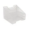 Mind Reader 5-Compartment Mesh File Organizer, White (MESHBOX5-WHT)