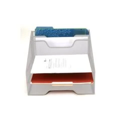 Mind Reader 5-Compartment Mesh File Organizer, White (MESHBOX5-WHT) -Fellowe Desk Shop sp64343759 s7