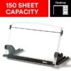 3M® Plastic Document Stand With Lip & Guide Bar, Black/Clear (DH630) 1 3M® Plastic Document Stand With Lip & Guide Bar, Black/Clear (DH630) -Fellowe Desk Shop sp65810339 s7