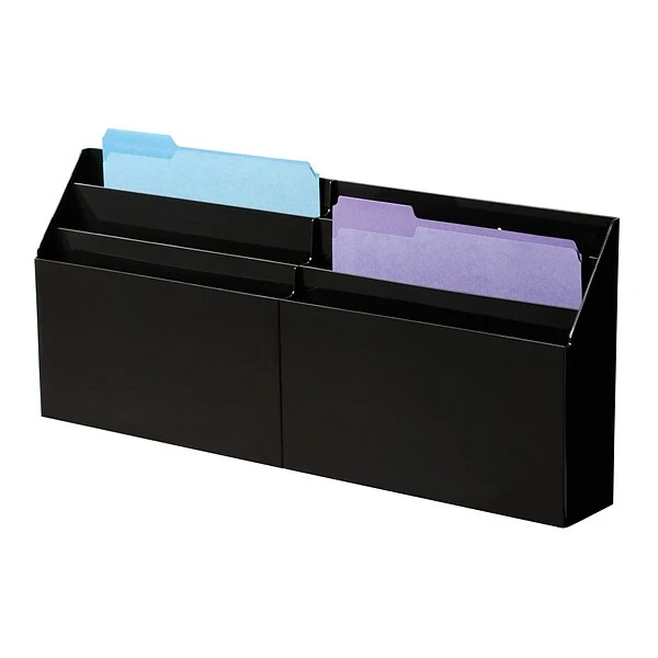 Rubbermaid Optimizers File Organizer, Black Plastic (96060ROS) 4 Rubbermaid Optimizers File Organizer, Black Plastic (96060ROS) - Image 2