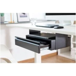 Mount-lt! Steel Under The Desk Mounting Component, Matte Black (MI-7291) -Fellowe Desk Shop sp73834132 s7