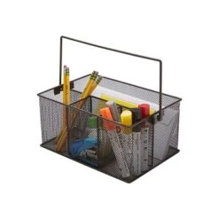 Mind Reader Network Collection 4-Compartment Steel Storage Basket Organizer, Brown (MESHBASKET-BRN) 8 Mind Reader Network Collection 4-Compartment Steel Storage Basket Organizer, Brown (MESHBASKET-BRN) -Fellowe Desk Shop sp75947850 s7