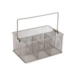 Mind Reader Network Collection 4-Compartment Steel Mesh Compartment Storage, Silver (MESHBASKET-SIL) -Fellowe Desk Shop sp76231127 s7