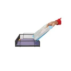 Mind Reader Stackable Side Loading Letter Tray, Black Metal, 2/Pack (DSTACK2-BLK) -Fellowe Desk Shop sp76616458 s7