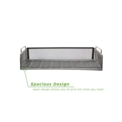 Mind Reader Stackable Side Loading Letter Tray, Black Metal, 2/Pack (DSTACK2-BLK) -Fellowe Desk Shop sp76616460 s7